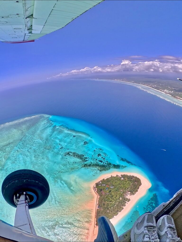 Skydiving in Zanzibar